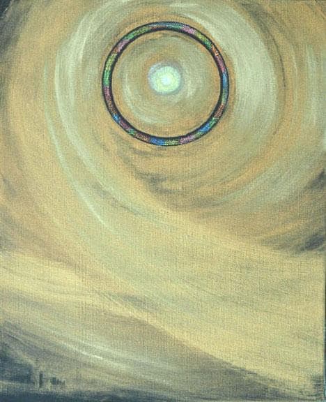 油絵 菅家令子 絵 絵画インテリア額付(白)F3-G172023 風景祈り 希望