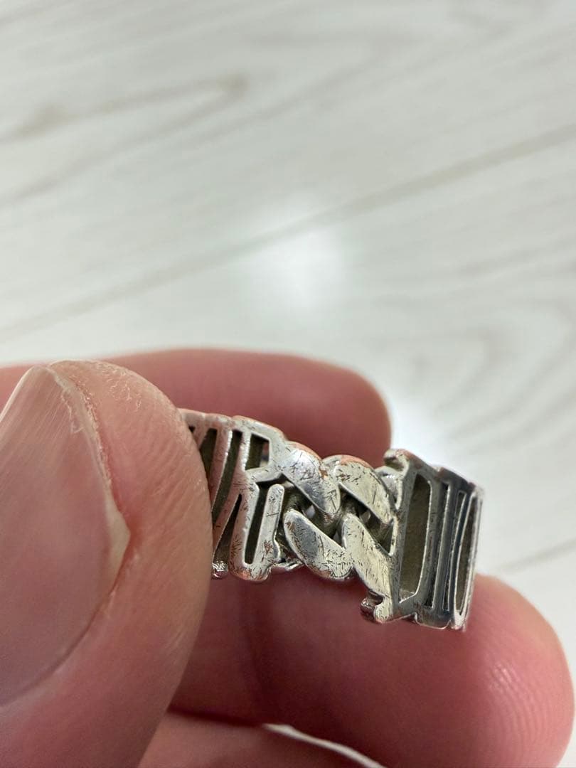 最終値下げ　Dior 2020 ステューシーコラボ シルバーリング サイズM