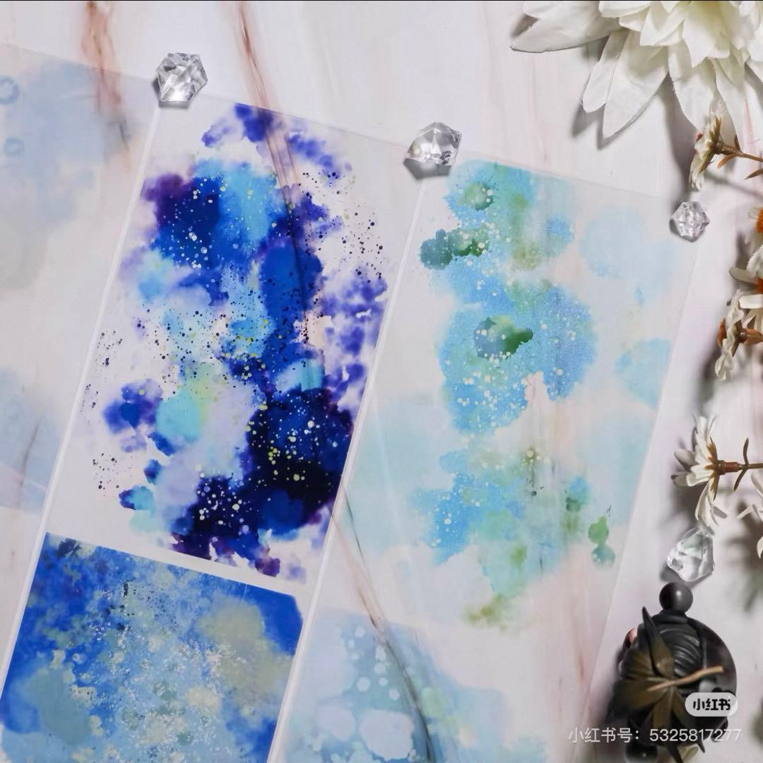 PET 半透明 10cm×5m 萤夜 海外マスキング テープ