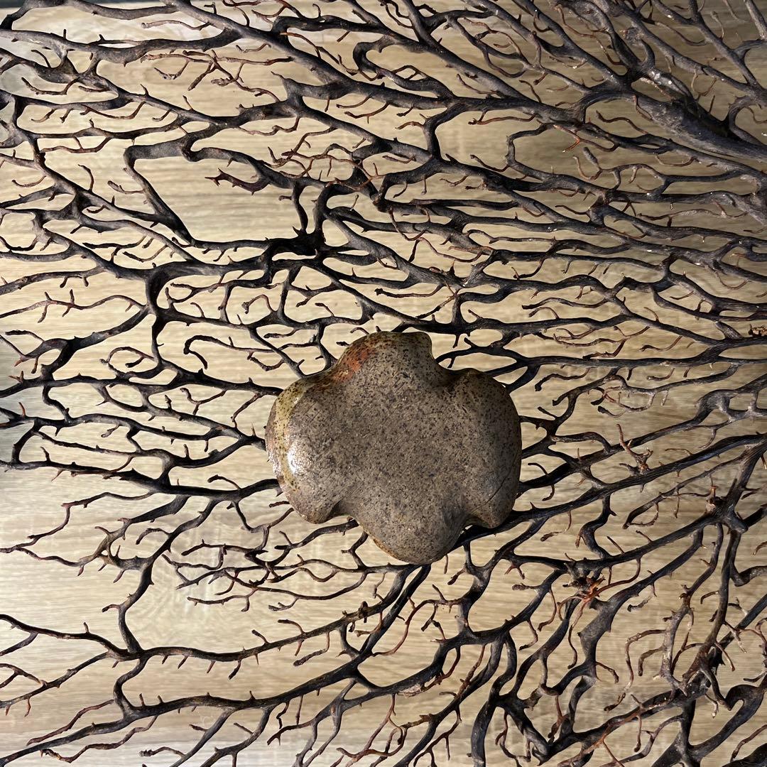 骨董　古陶　希少 まひこ 舞子焼　千鳥型　豆皿　小皿　茶道具　１客限り