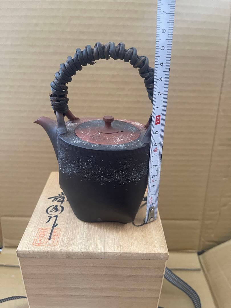 常滑焼　二代間野舜園作　急須　茶道具