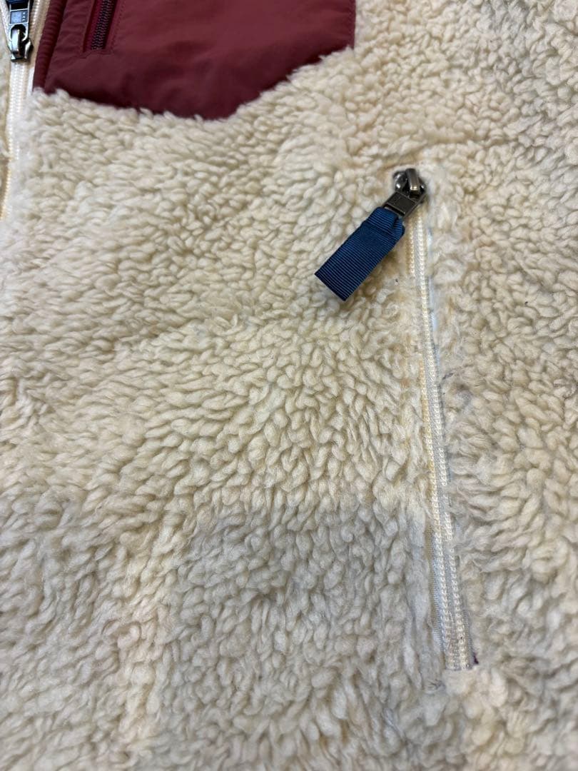 【美品】⭐️patagonia レトロXベスト クリーム/バーガンディ