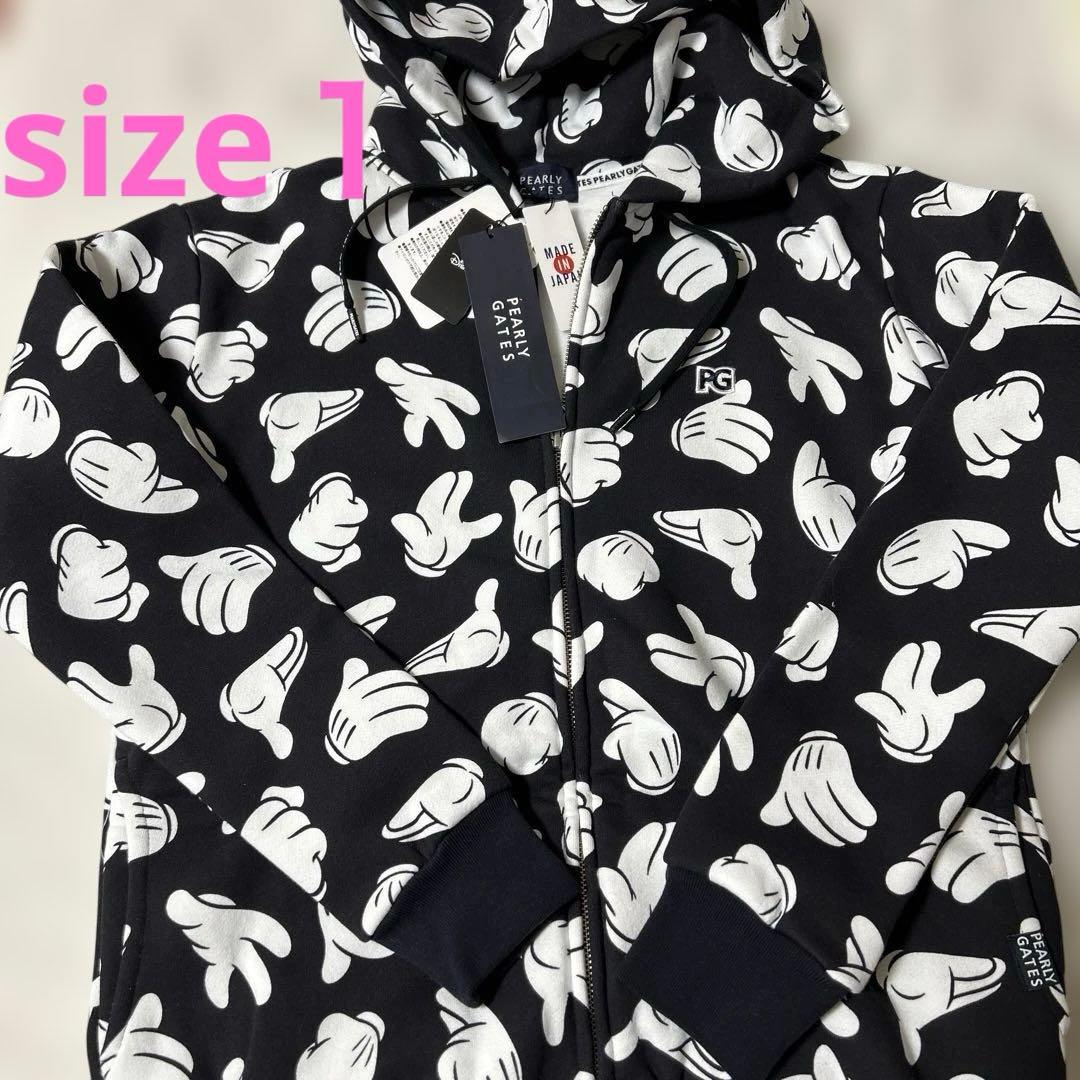 パーリーゲイツ ☆新品タグ付き☆レディース１　裏起毛パーカー　ミッキーコラボ