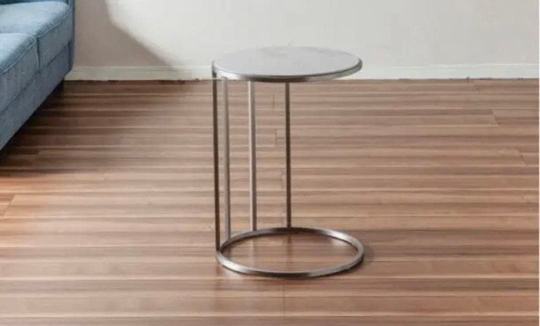 大川家具　大理石柄　セラミック　サイドテーブル