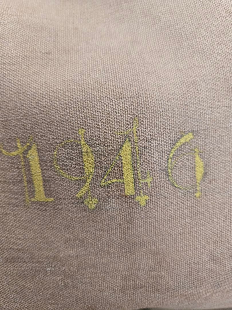 第二次大戦頃　実物　珍品　米陸軍バッグ　ピンナップガールペイント