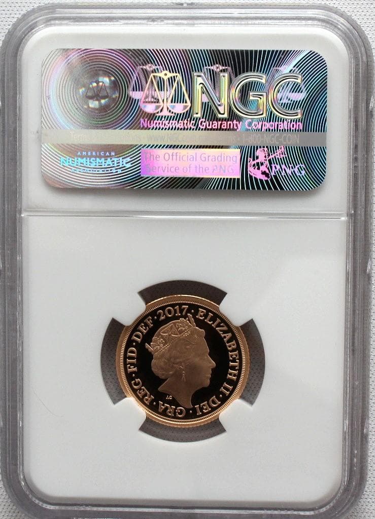 2017年イギリス 近代ソブリン発行200周年記念ソブリン NGC PF70UC