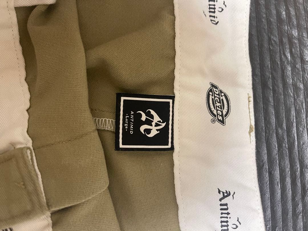 Atimid&Dickies コラボ　ベージュ　ダブルニー