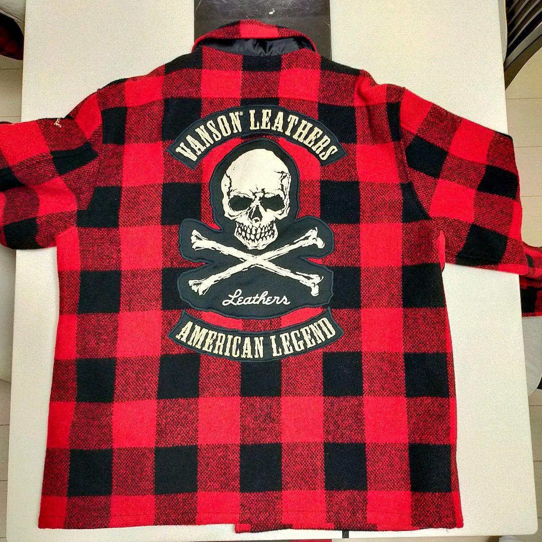 Vanson Leathers チェック柄ジャケット