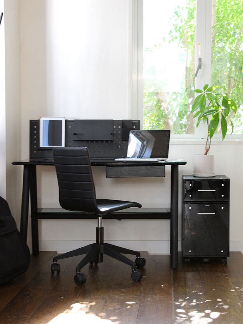 Argano デスク専用　バックパネル　AZK-BP-859BK 黒　ブラック