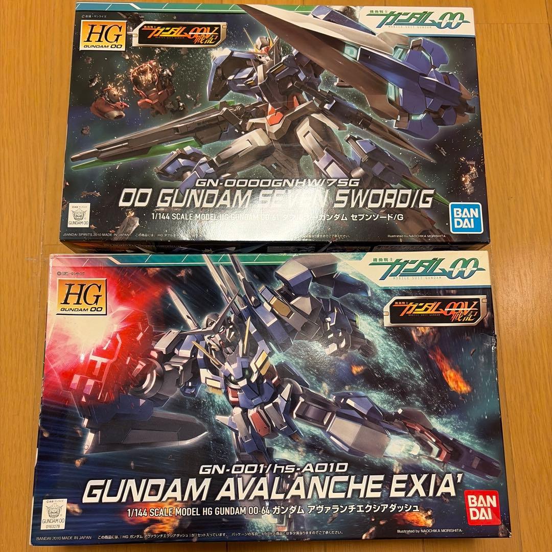 HG RG ダブオー　OO ガンプラまとめて　エクシア　ハルート　サバーニャ等