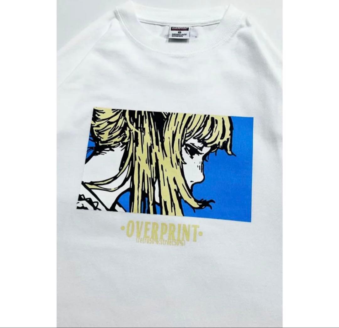 over print EYES LS Tee *東京上空 XLサイズ眠岸ぷりん