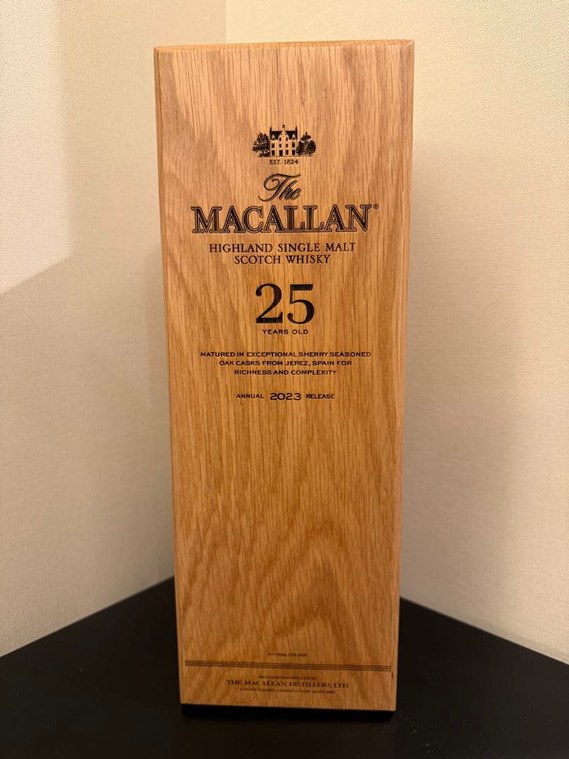 THE MACALLAN 25年 700ml 空瓶 1本 化粧箱1個