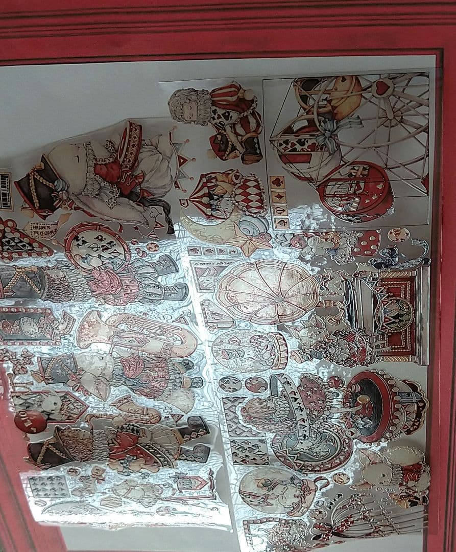 のこり２✩再販✩J20＃狐桃夹子(水晶PET)切り売り 海外人物マステ女の子