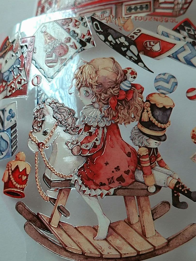 のこり２✩再販✩J20＃狐桃夹子(水晶PET)切り売り 海外人物マステ女の子