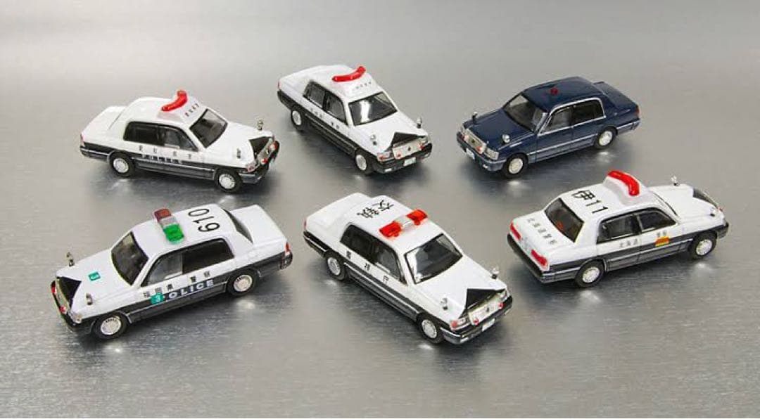 TACCAR タルガ　1/64 クラウン　パトカー 6台セット