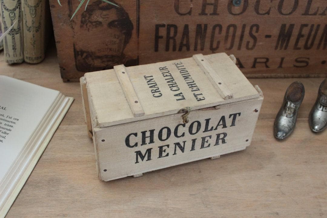 再入荷！美品ショコラティエ『ショコラムニエ』の木箱/ドール・アンティーク