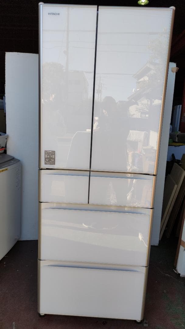 【完動品】日立 HITACHI ノンフロン冷凍冷蔵庫 R-XG5100H(XW)