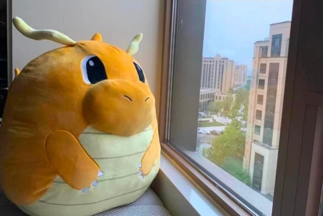 Squishmallows海外限定カイリュー超BIG50cmしっぽ込み70cm