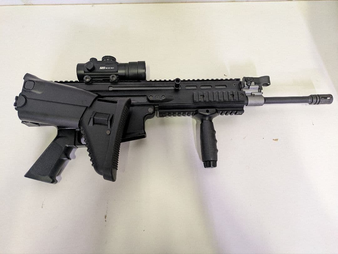 東京マルイ SCAR-L ブラック 次世代電動ガン 中古 多段マガジン3本付き