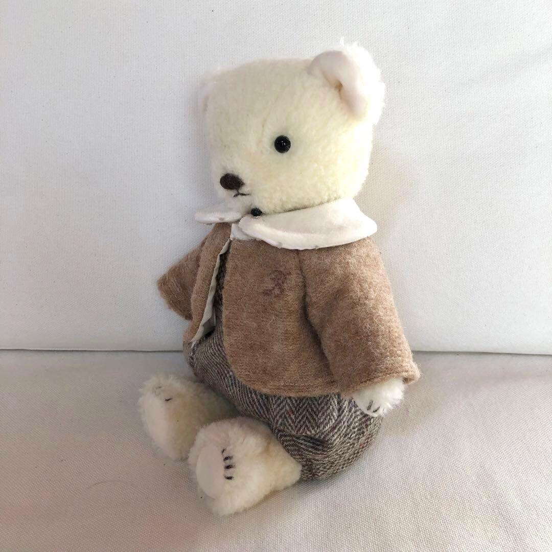 ハンドメイド　しろくまくんの冬支度　アルパカ&ウールのぬいぐるみ