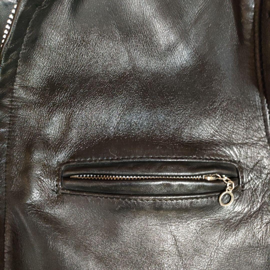 人気定番　Schott　立ち襟シングルライダースジャケット　641 　３６