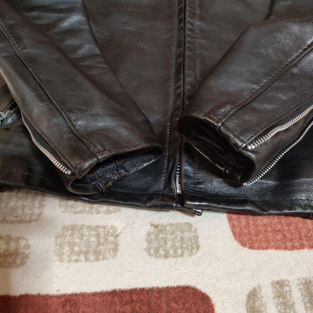 人気定番　Schott　立ち襟シングルライダースジャケット　641 　３６