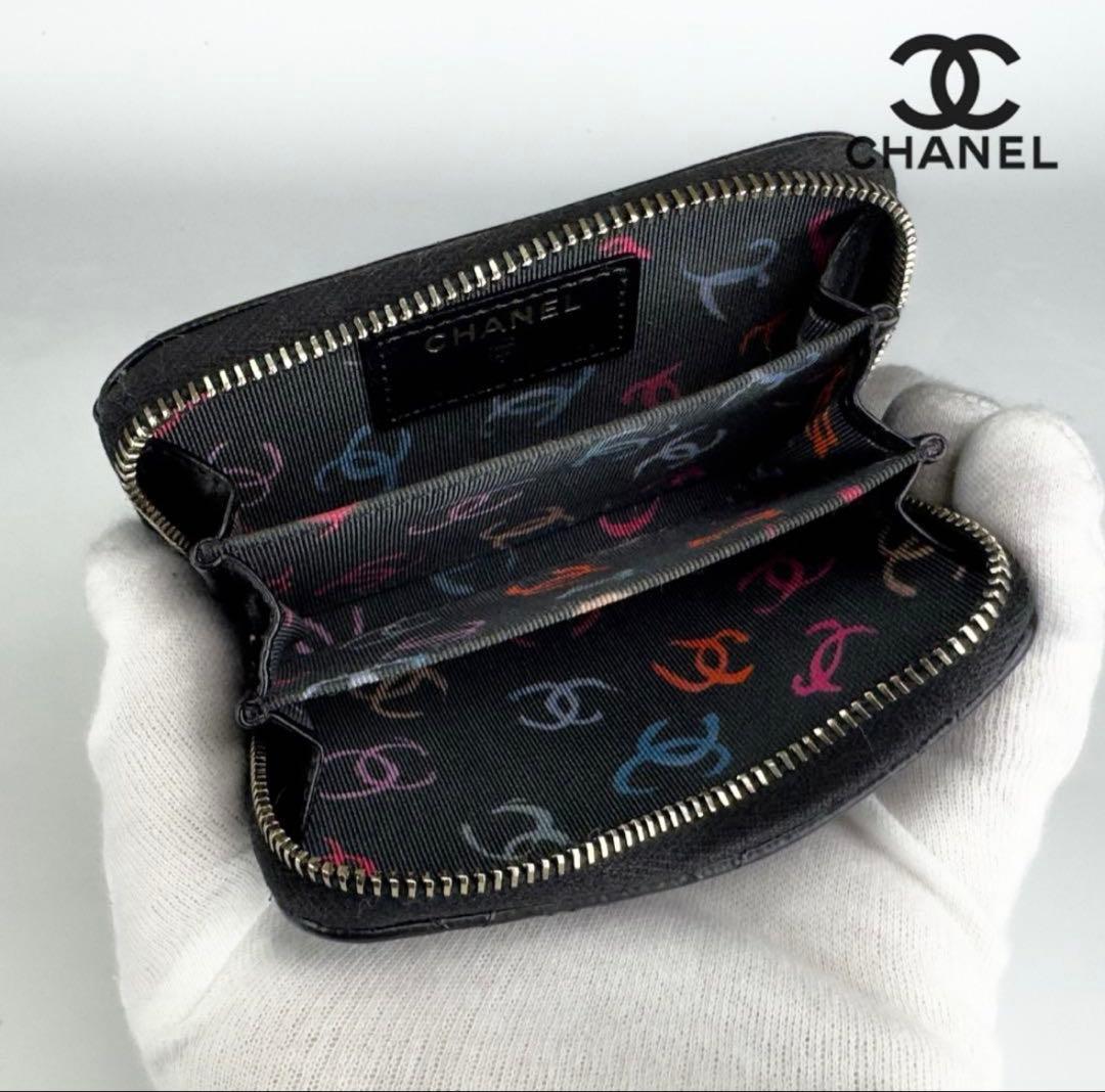新型タイプ　限定 シャネル　マトラッセ　ジップ　ケース　小銭入れ