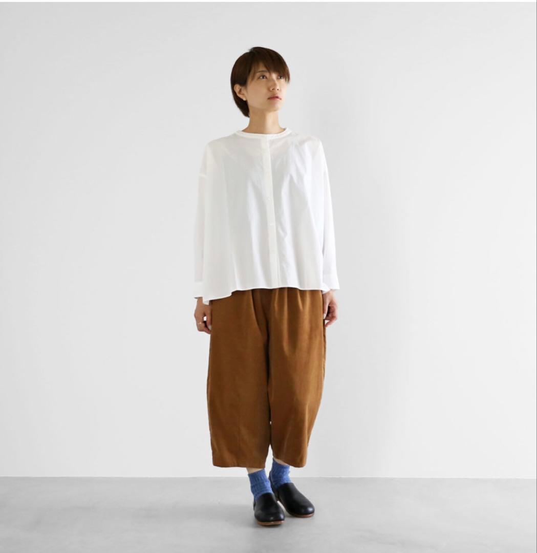 お値引き☆huis 遠州織物　みじんコールサルエルバルーンパンツ　コーデュロイ