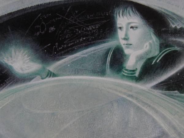 東逸子、少女、希少画集画、新品高級額・額装付、状態良好