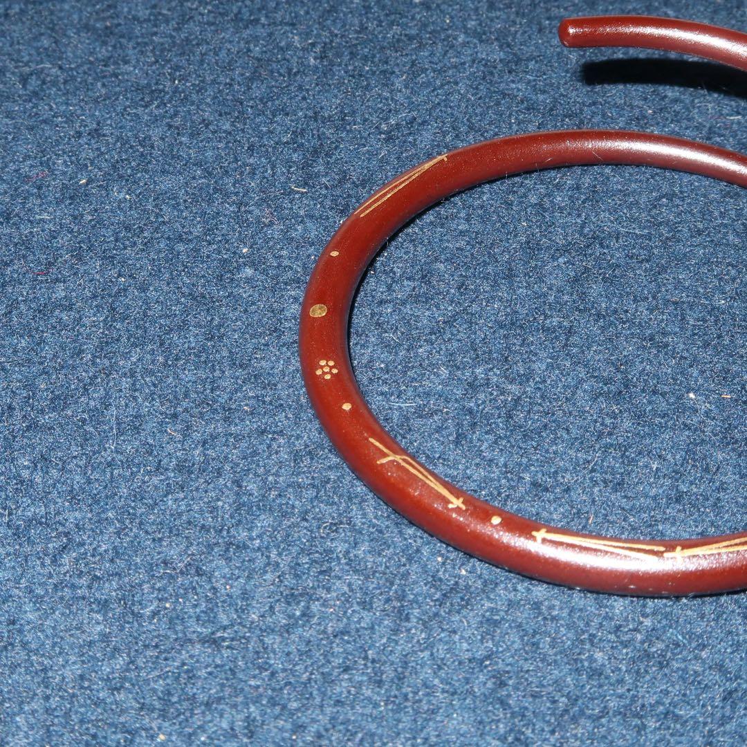 【茶道具】和田美之助作　吹寄象嵌釜鐶