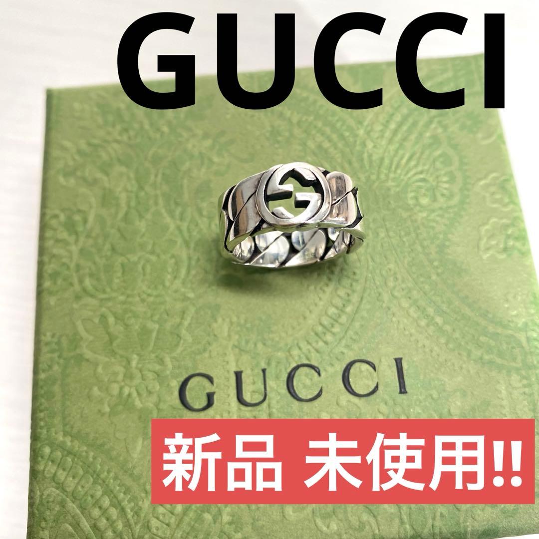 【正規品⭕️】新品 グッチ リング インターロッキングG 16号 指輪 大人気✨
