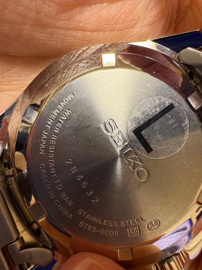 【SEIKO】クロノグラフ 腕時計 8T63 SBTR009 クォーツ メンズ