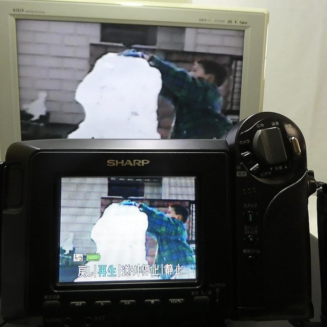 動作良好　シャープVideoHi8 VL-HL15 8ミリビデオカメラDVD化に