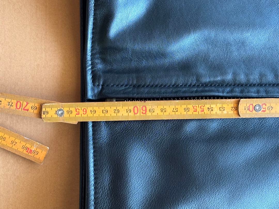 ブラック レザー シングルライダースジャケット