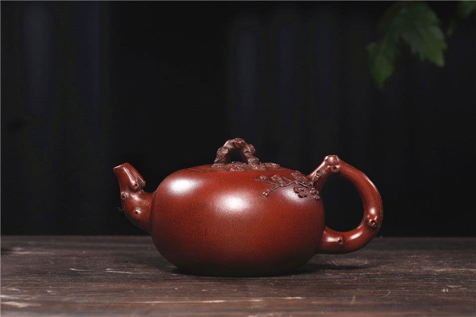 梅の花が春を告  中国古美術  紫砂壺・紫泥急須・茶壺・茶道具