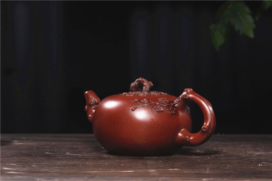 梅の花が春を告  中国古美術  紫砂壺・紫泥急須・茶壺・茶道具