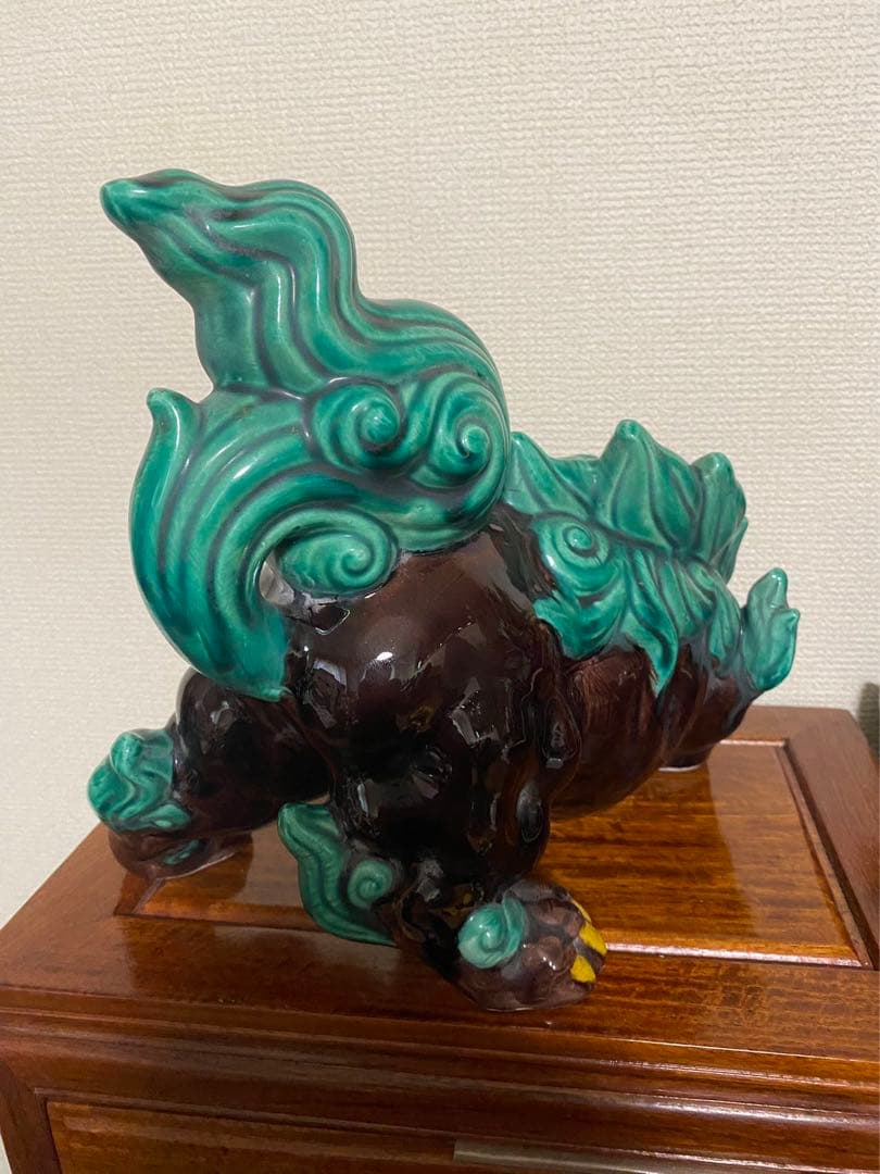 素晴らしい　から　獅子 シーサ　昭和初期 除魔け　緣起物