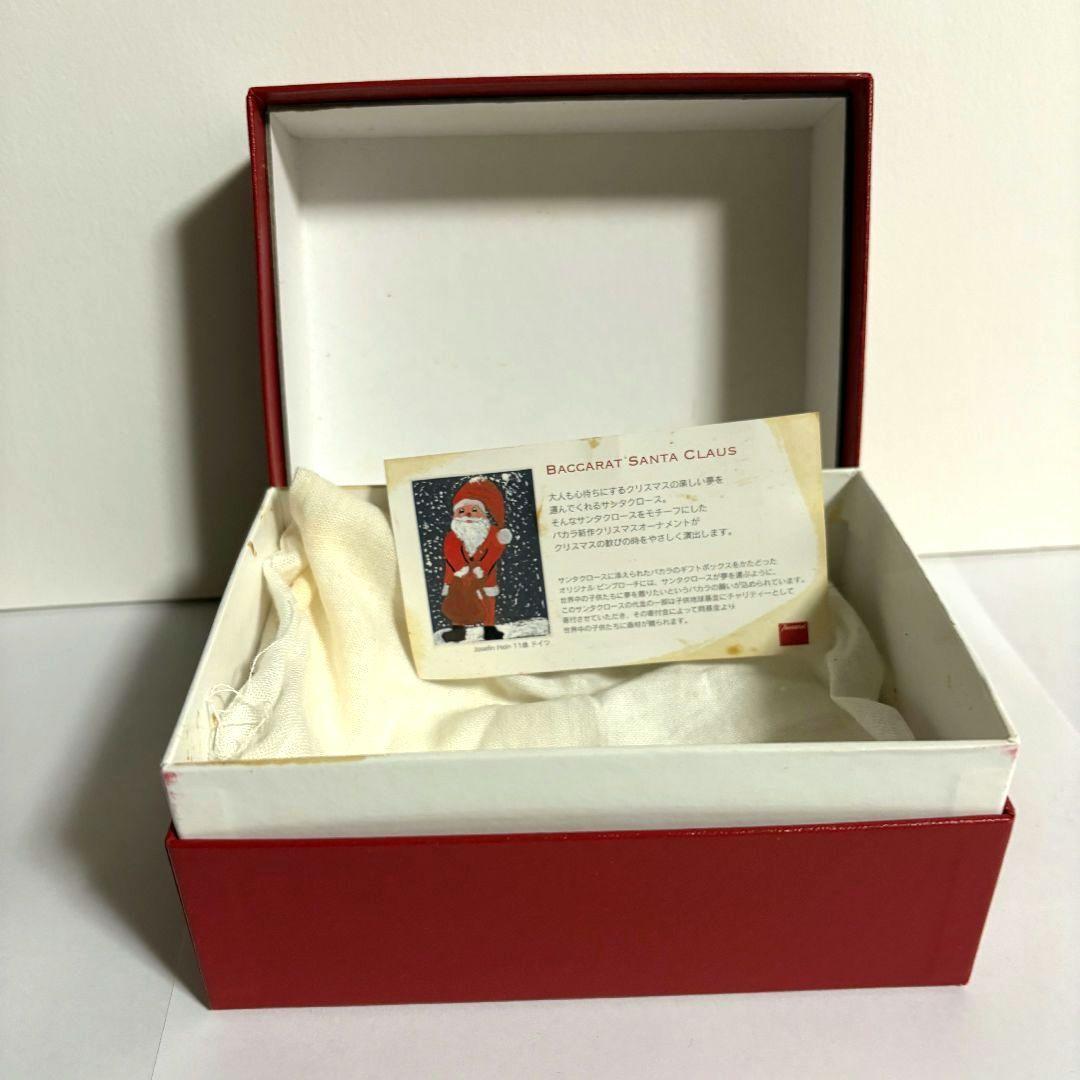 バカラ サンタクロース スノーマン 【ピンブローチ 置物箱付き】