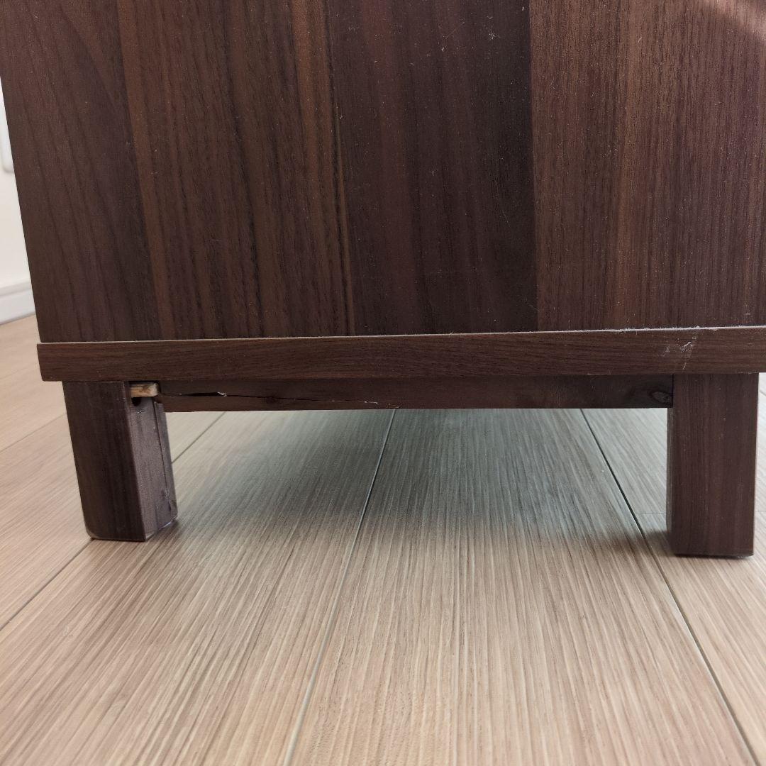 無印良品　木製ＡＶラック　テレビボード　テレビ台　ウォールナット材　幅110ｃｍ