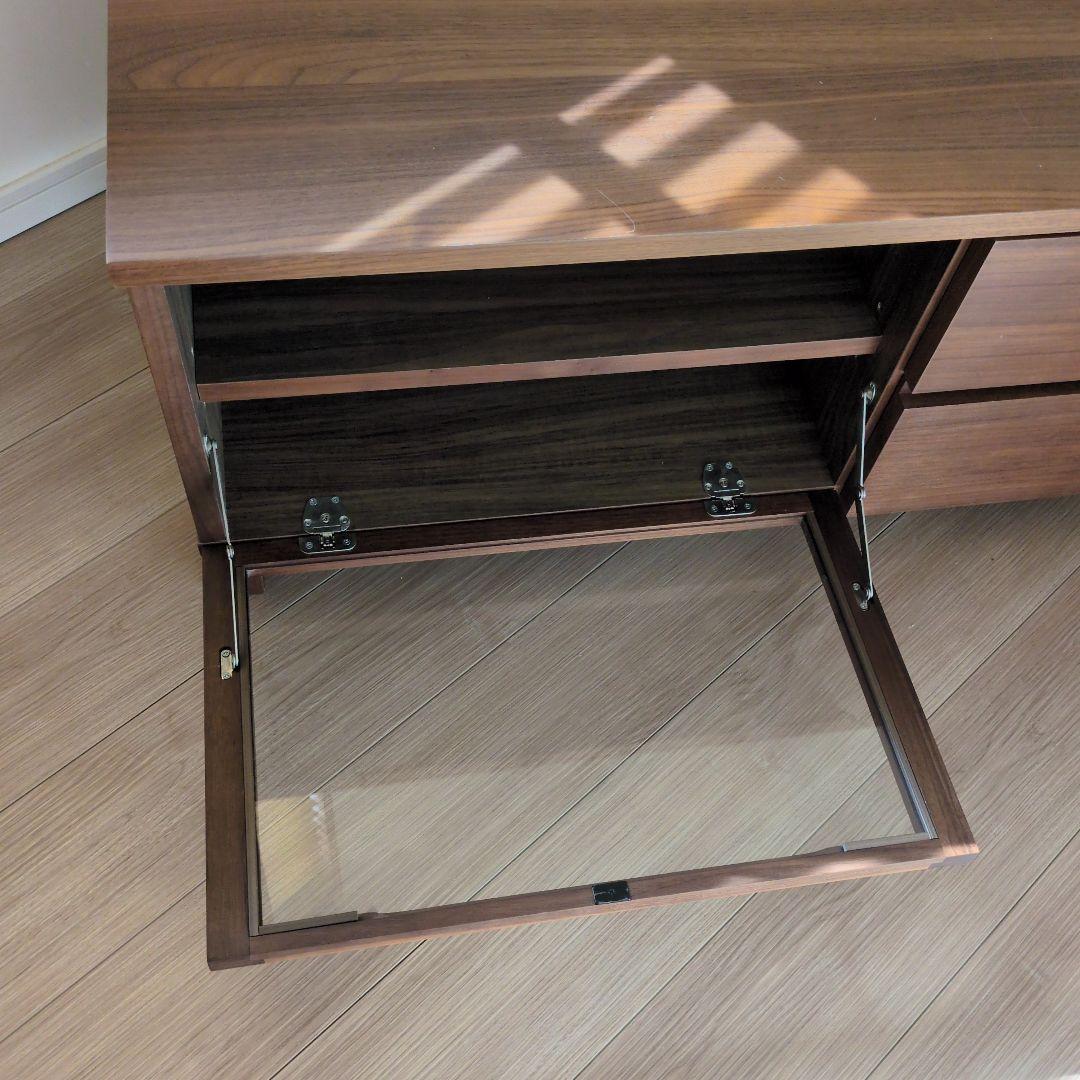 無印良品　木製ＡＶラック　テレビボード　テレビ台　ウォールナット材　幅110ｃｍ