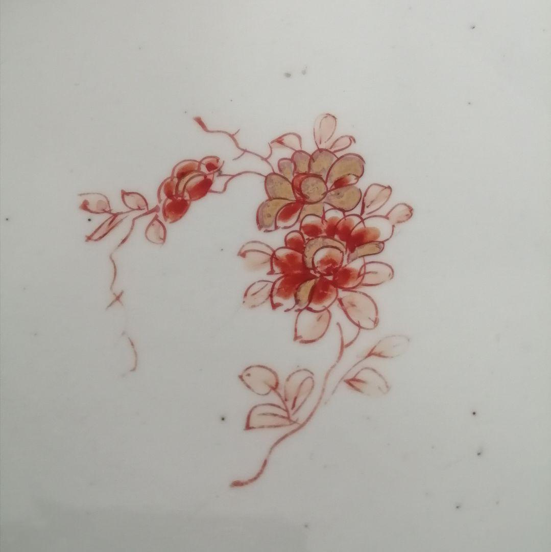 古伊万里　蓋物　色絵金彩　鳳凰と龍の図　食籠