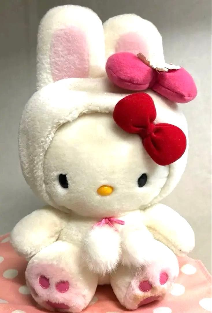 ❤︎北海道限定❤︎ご当地ハローキティ　ぬいぐるみ　ゆきうさぎMサイズ