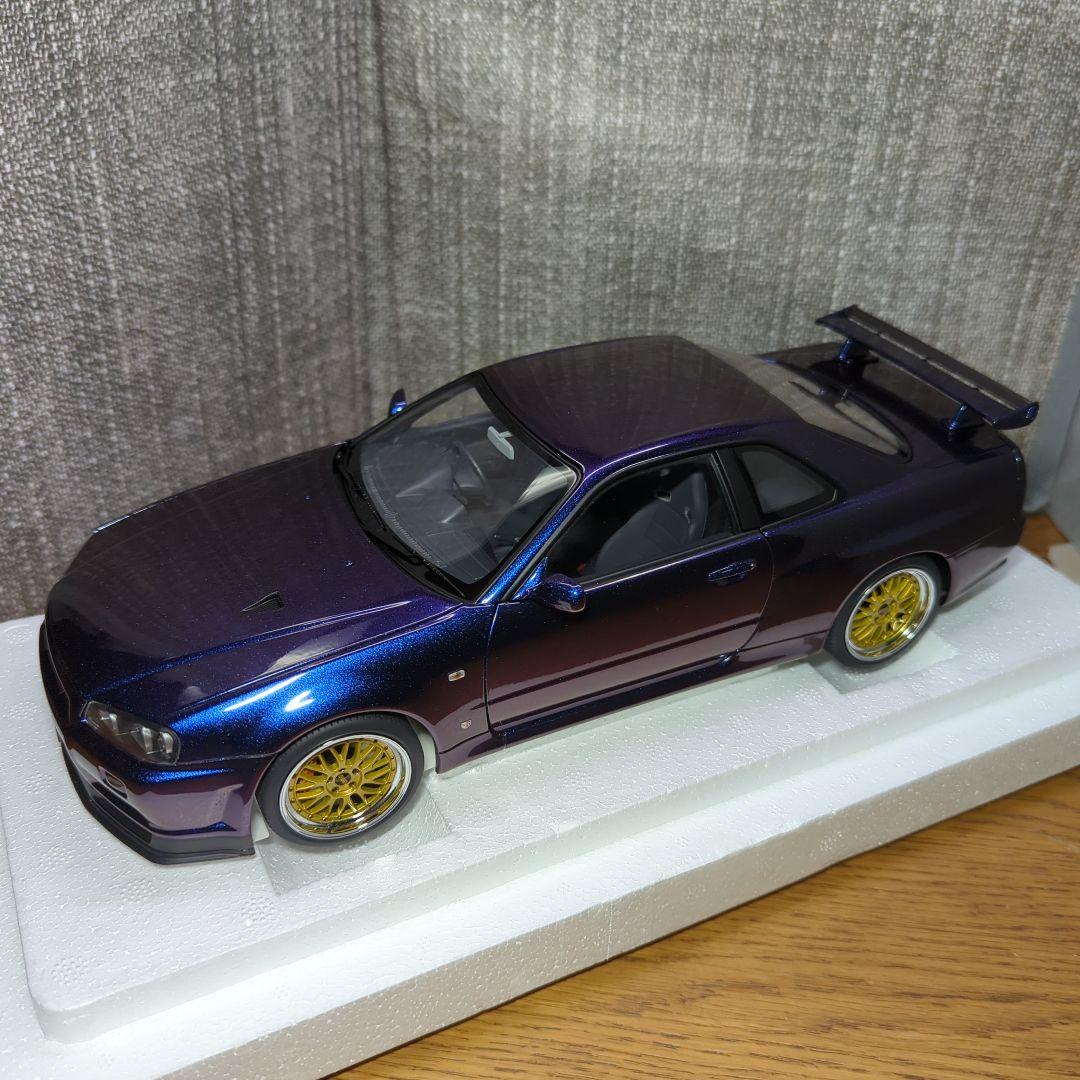 オートアート　GT-R 34　ミッドナイトパープル