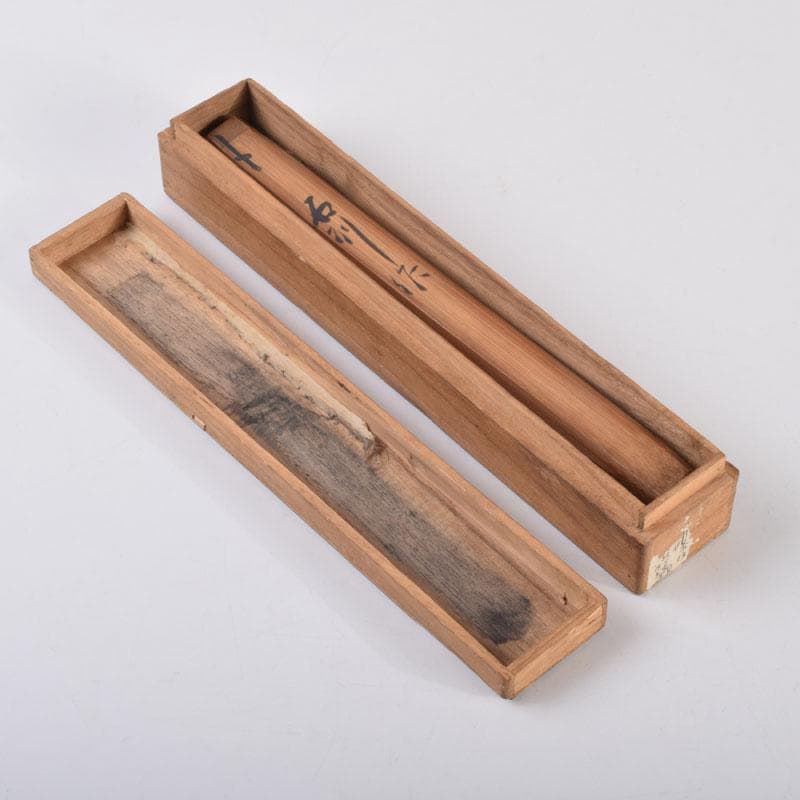 茶道具　石列作　白竹　茶杓　共筒共箱　V　8651