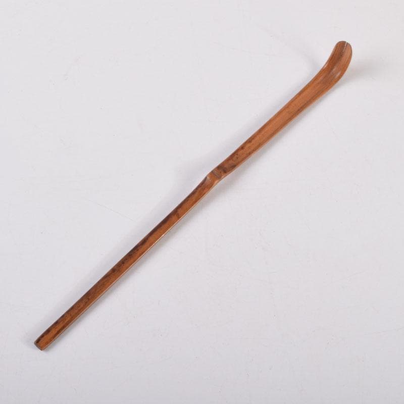 茶道具　石列作　白竹　茶杓　共筒共箱　V　8651