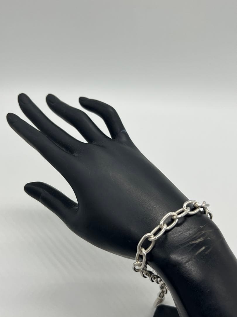 グッチ GUCCI オーバルリンクチェーンブレスレット ホースビット メキシコ製