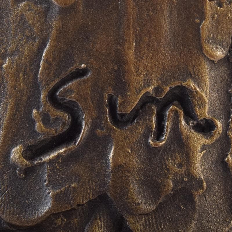 彫刻家　山本眞輔作　ブロンズ　「装い」　重さ約1.2㎏　C　R8108