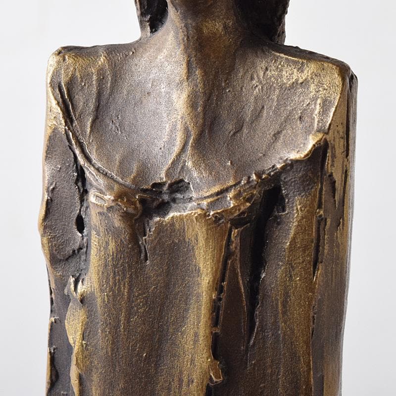 彫刻家　山本眞輔作　ブロンズ　「装い」　重さ約1.2㎏　C　R8108