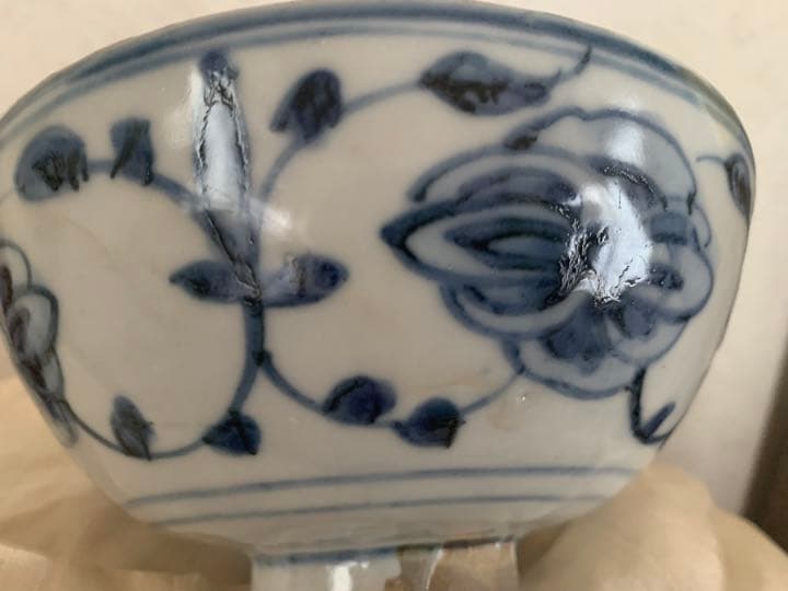 中国明時代染付(青花)お茶碗