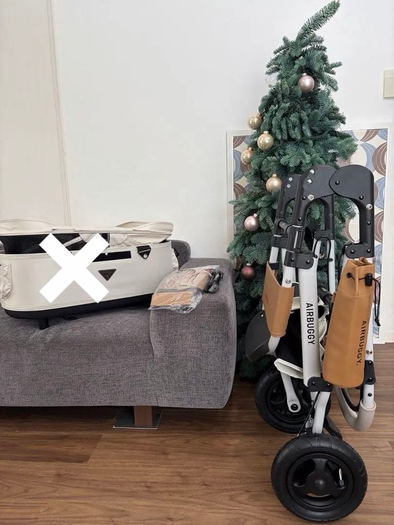 希少 カラーオーツ未使用に近い　エアバギー　最新フレームホワイトアッシュDOME